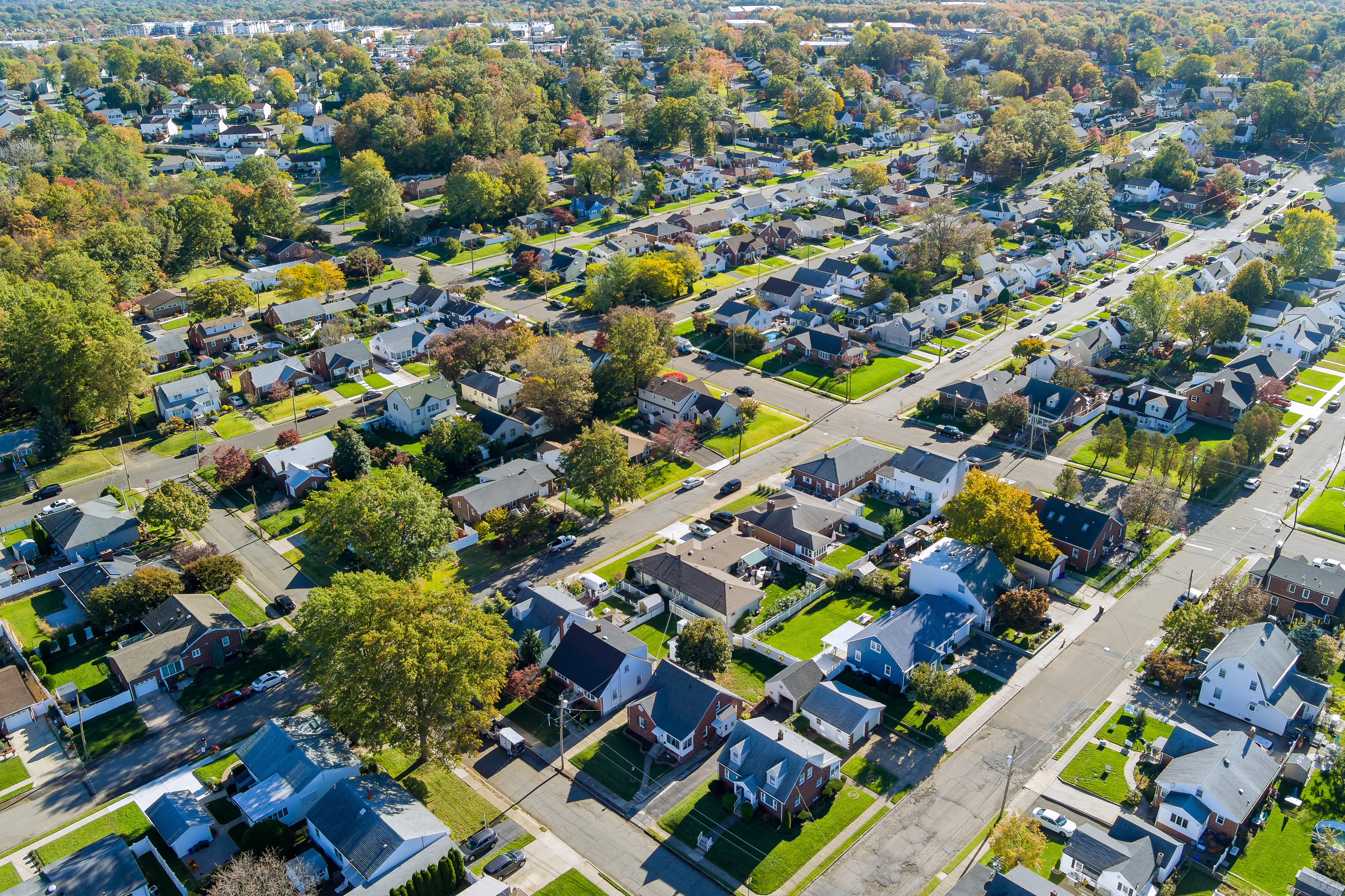 an image of a suburban neighborhood in New Jersey