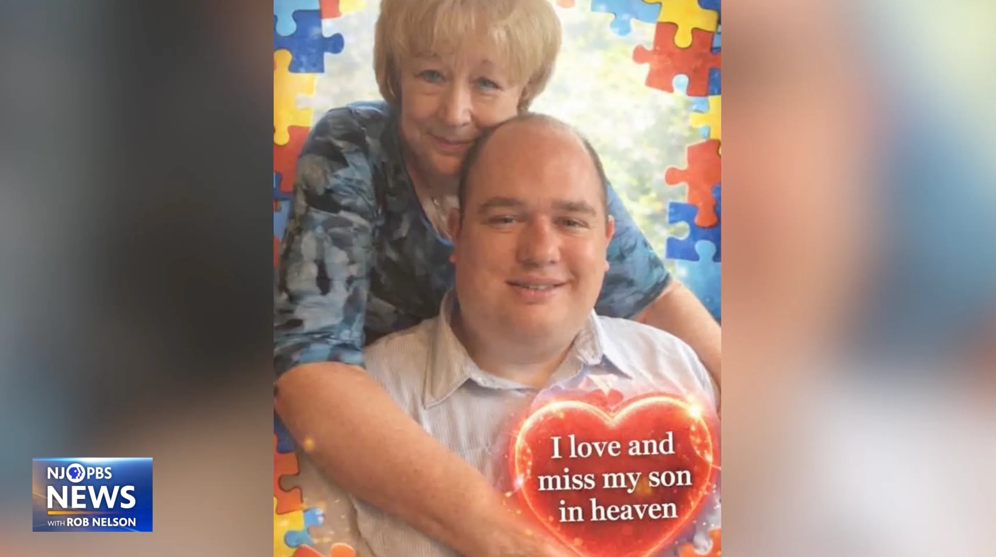 an image of a mother and son